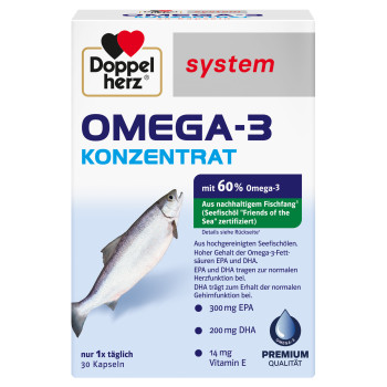 DOPPELHERZ Omega-3 Konzentrat system Kapseln