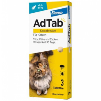 ADTAB 48 mg Kautabletten für Katzen >2-8 kg