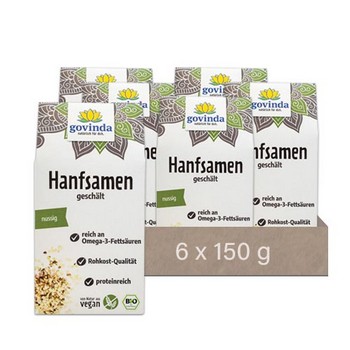 Govinda Hanfsamen geschält